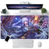 Genshin Impact Anime Kamisato Ayaka Mouse Pad Large Gaming Keyboard Mat LockEdge Rubber Computer Office Accessories