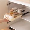 Anti-slip Pull Out Storage Tray Plastic Spice Box Storage Rack Drawer Spice Rack  for Living Room