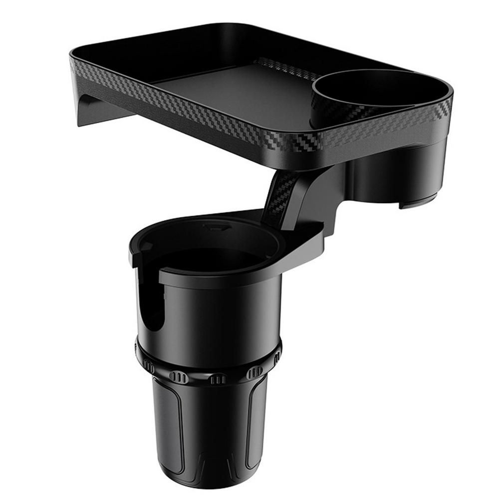 Car Cup Holder With Attachable Tray 360 Degree Swivel Adjustable Car Food Eating Tray Table For Cup Holders Expander