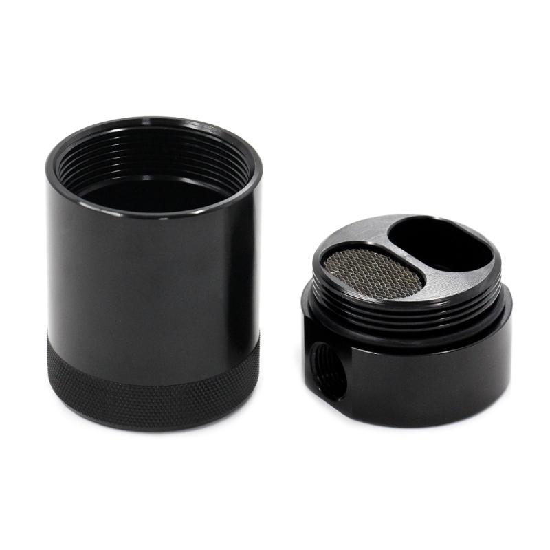 Engine Air Oil Separator-Tank l Baffled Aluminum Oil Trap Reservoir Fuel  Oil Catch for F150 2.7EB 3.5EB 5.0