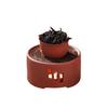 Warm Tea Stove Roasted Orange Base Candlestick Warm Tea Maker Ceramic Heating Base Japanese Style Roasted Tea Maker
