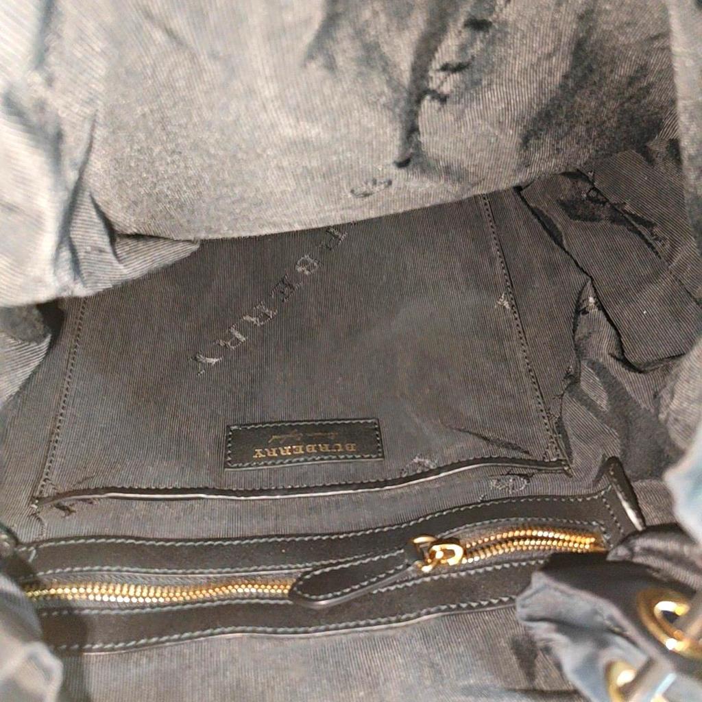[Pre-Owned] The Rucksack Series Nylon And Leather Backpack Large - Good #RZ9ZW5