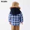 M.Latin Boys' Vintage Plaid Hooded Down Jacket