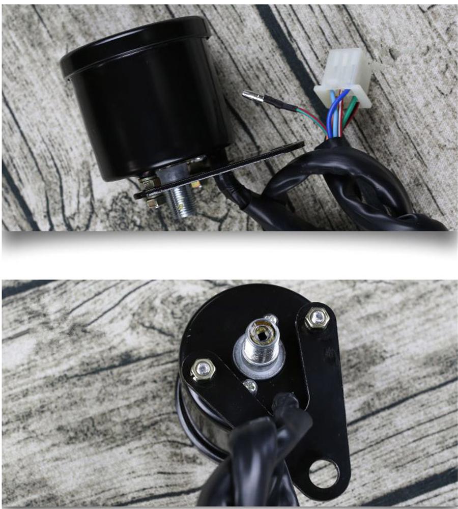 Universal Motorcycles Mechanical Odometer Speedometer Fuel Level Indicator Light
