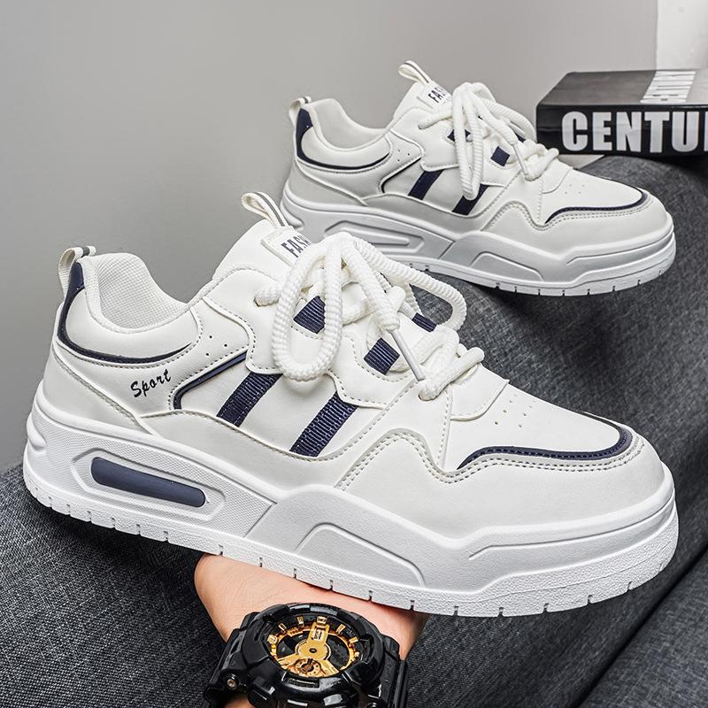Mesh Shoes Summer New Men's Casual Trend Sports Shoes Student Breathable Running Shoes Thick Sole