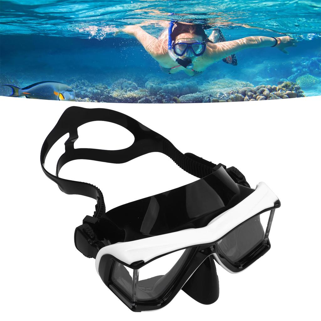 Snorkel Diving Glasses Waterproof Prevent Fog UV Tempered Glass Snorkeling Goggles for Adults Men Women