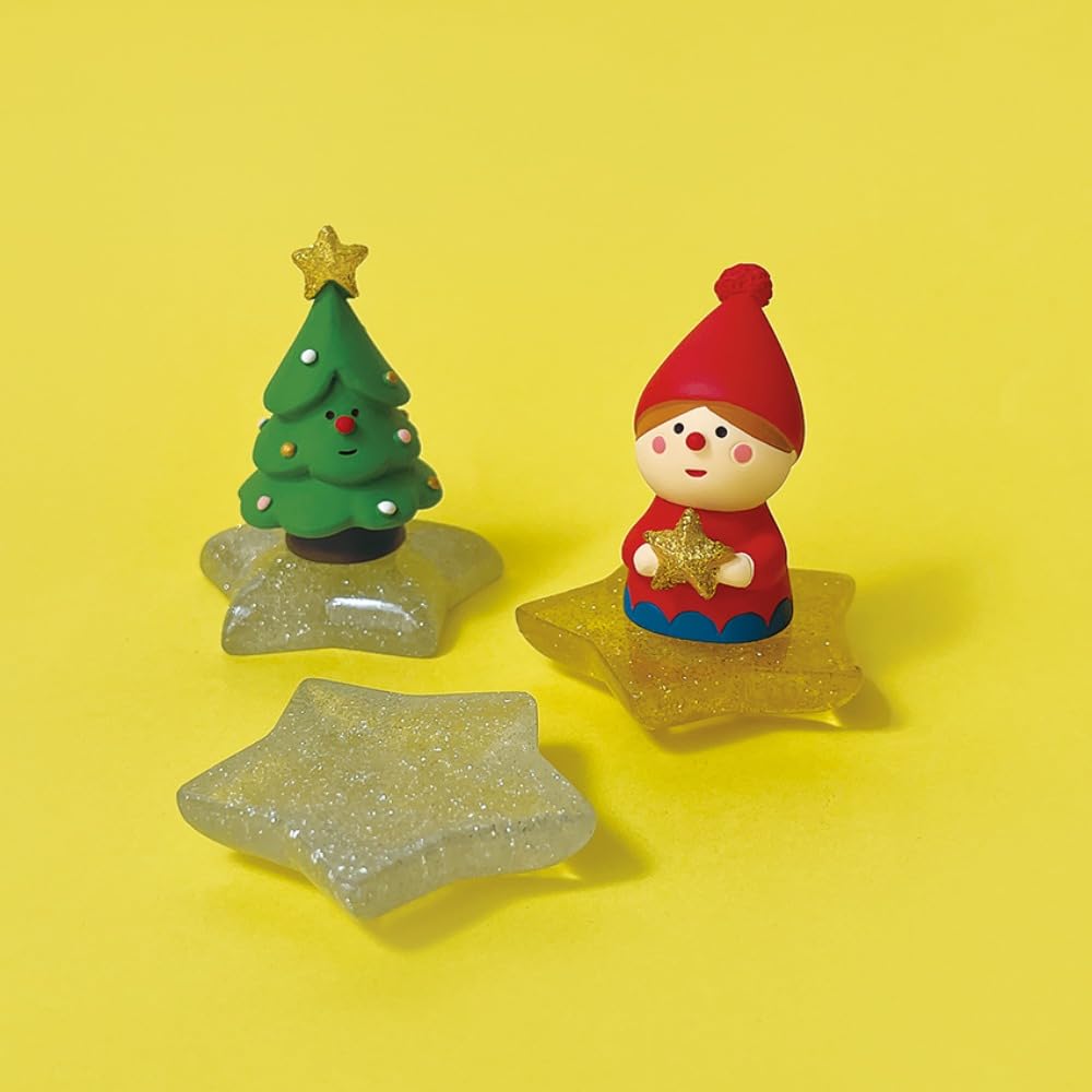 Decor Corporation Concombre Star Base, Transparent Gold, Size Approx. W4.5 D4.3 H1 ZXS-47942X