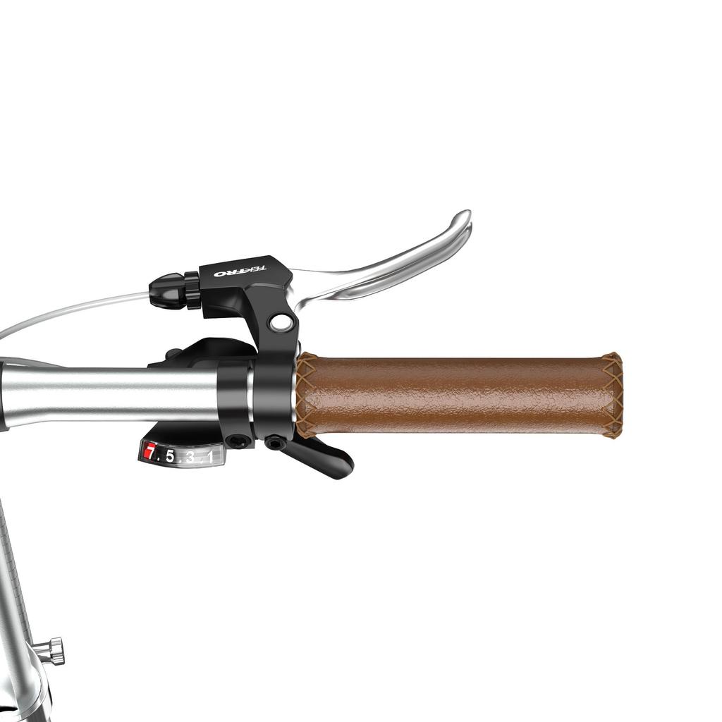 OT02PRO, rosso/verde, potenza motore 250W, 36V, batteria staccabile 5.2AH, pneumatici 20*1.35 pollici, bicicletta elettrica da città, velocità massima 25KM/H