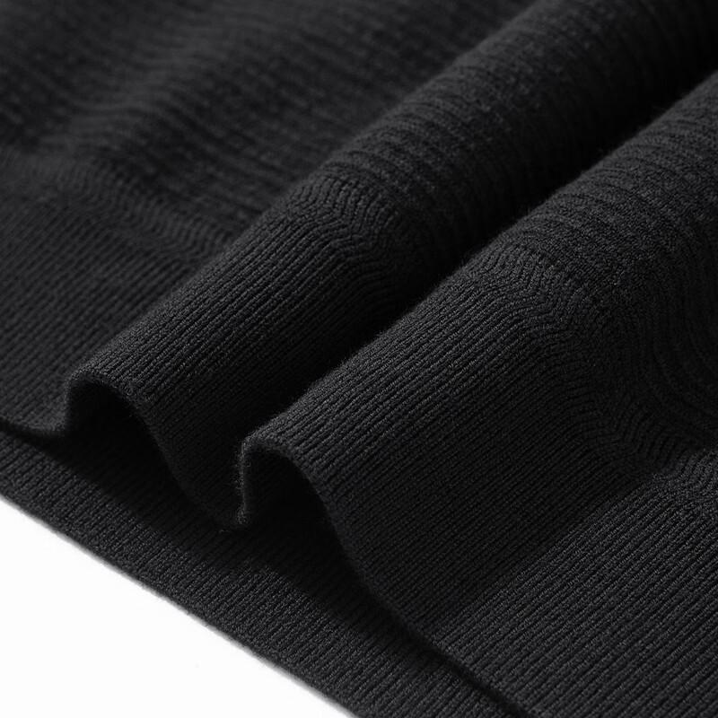 Luozi Men's Winter Thick Half-Zip 100% Wool Sweater