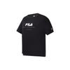 New FILA Drop Shoulder Sleeve T Shirt Women's Black A11W321111FBK
