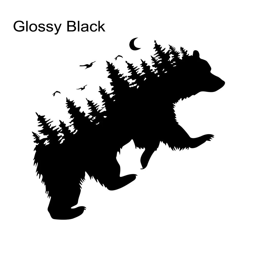 Bear Nature Forest RV Vinyl Decal Car Body Sticker Motorhome Caravan Van Camper Personalized Auto Decoration Decal Accessories