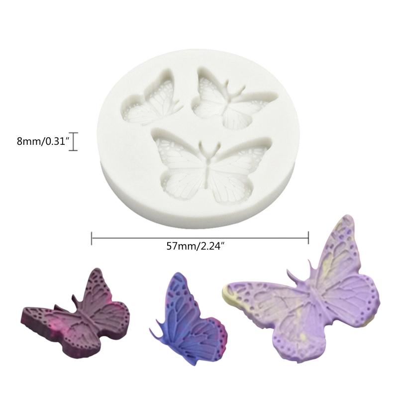 Fondant Moulds Chocolate Molds Baking Moulds 3D for Butterfly Shaped Silicone Material 2 Styles for Home Kitchen Baking