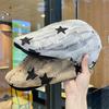 Star Pattern Vintage Baseball Cap For Women With Sun Protection And Breathability Summer Style