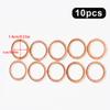 10/20pcs M10 Motorcycle Hose Washers Accessories Tools Motorcycle Braided Clutch Brake Hose Banjo Seal Copper Crush Washer