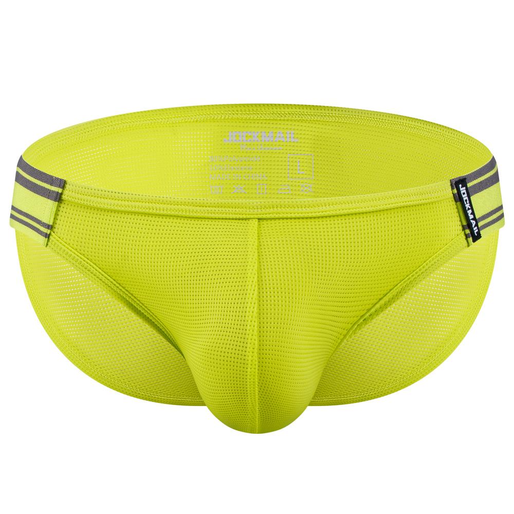 Briefs JOCKMAIL Breathable Nylon Mesh Low-rise Slit Sports Men's Underwear Everyday Casual Shorts Underpants