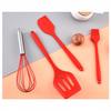 Five-Piece High-Temp Non-Stick Kitchen Utensil Set: Spatula, Oil Brush, Whisk, Baking Essentials