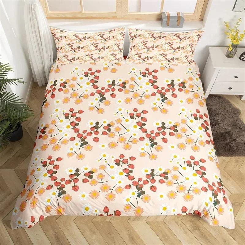 Animal Plant Flowers Leaves Duvet Cover Set King Queen Double Full Twin Single Size Duvet Cover Pillow Case Bed Linen Set