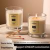 Aroma Candle: Luxurious Soy Wax Gift for Birthdays & Weddings, Long-Lasting Indoor Fragrance, Customizable.