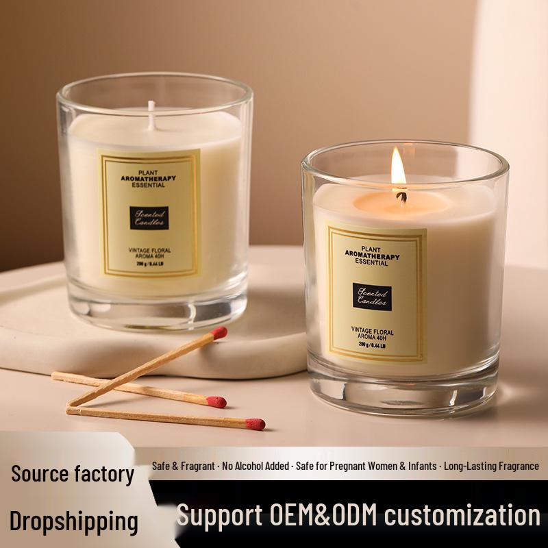 Aroma Candle: Luxurious Soy Wax Gift for Birthdays & Weddings, Long-Lasting Indoor Fragrance, Customizable.