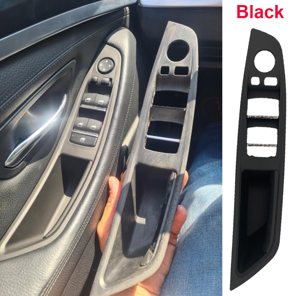 

Left Hand Drive LHD For BMW 5 series F10 F11 Mocha Reddish brown Black Car Interior Inner Door Handle Panel Pull Trim