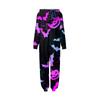Halloween Printed Family Matching Hooded Long Sleeved Zippered Hooded Jumpsuit Set
