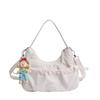 Fashion Nylon Single Shoulder Bag For Women With Zipper Closure And Mobile Pocket
