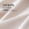 Hodo Men's Summer Waffle Faux Two-Piece Round Neck T-Shirt