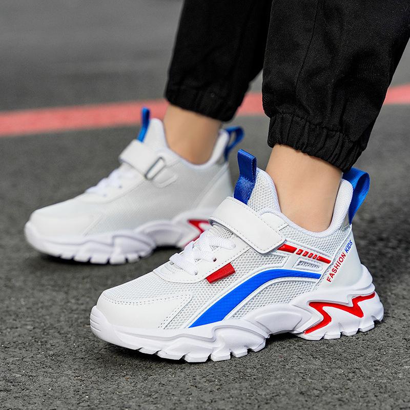 Comfortable Korean version of fashion girls white shoes running shoes breathable sports shoes casual shoes mesh boys
