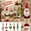 Festive Christmas Tree Santa and Snowman Doll Ornaments, Cute Holiday Decorations for Home and Party