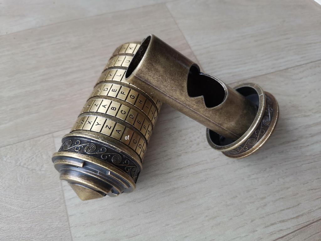 The Da Vinci Code Cryptex: Bronze Precision Lock - Perfect Valentine's or Birthday Gift