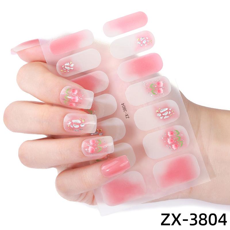 Nail Stickers 3D Diamond Manicure Stickers Imitation Diamond Whitening Christmas Nail Polish Film Manicure Stickers