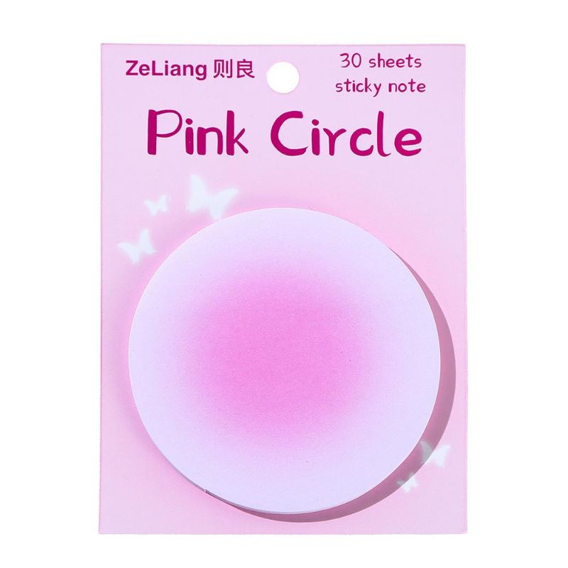 Office School Supplies Blush Halo Student Notes High Value Ins Wind Sticky Morandi Round Stickers Kawai Stationery Wholesale