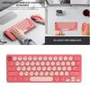 Silents Clicks Wireless Keyboards Mouse Set Round Retro Keycaps 2.4G Connectivitys Portable For Desktop Office Travel Use