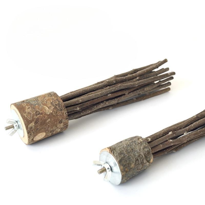 Hamster Toys, Rabbits, Guinea Pigs, Hamsters, Natural Wood Teething Sticks, Totoros Standing on Sticks, Gnawing on Branches, Hamster Landscaping