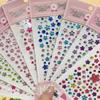 New Stickers On The Face Rhinestone Makeup Bright Face Art Sticker Children's Temporary Tattoo Rhinestone for Strasse Makeup