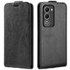 For Oppo A5 5G Case with Card Slots Vertical Flip Leather Phone Cover - Brown