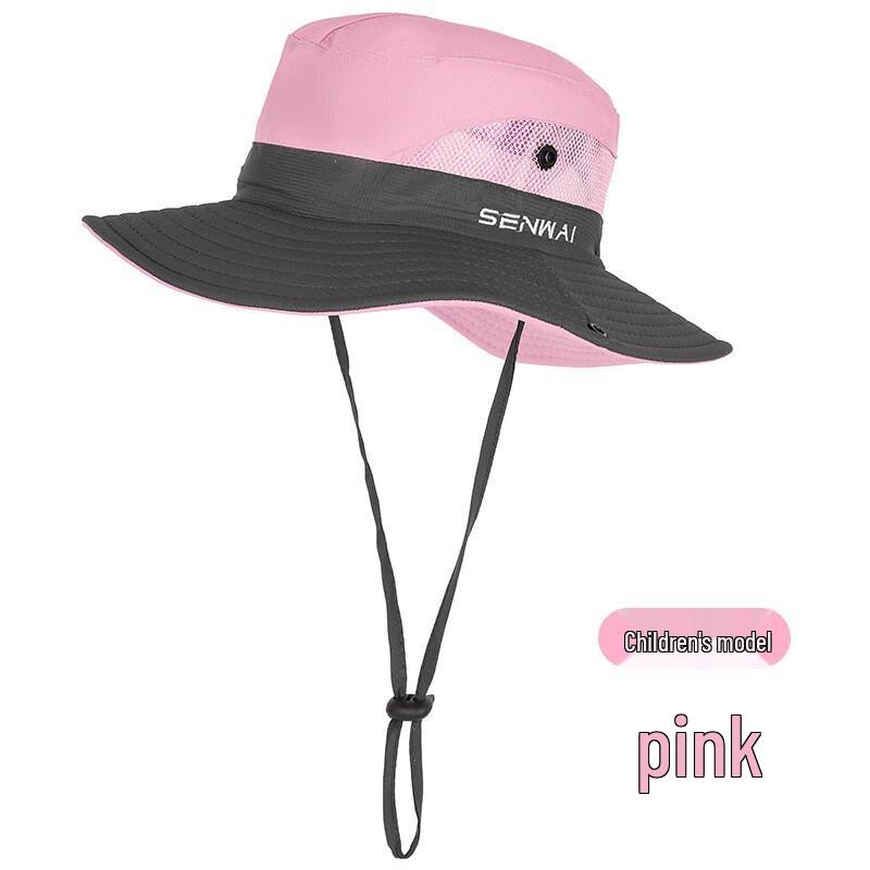 Kids Outdoor Sun Hat with Ponytail Opening