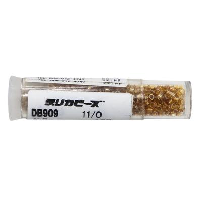 Miyuki Delica Beads Round DB909 Peridot Transparent Inside Dyed 3g Glass Seed Beads for Bead Weaving and Jewelry Making