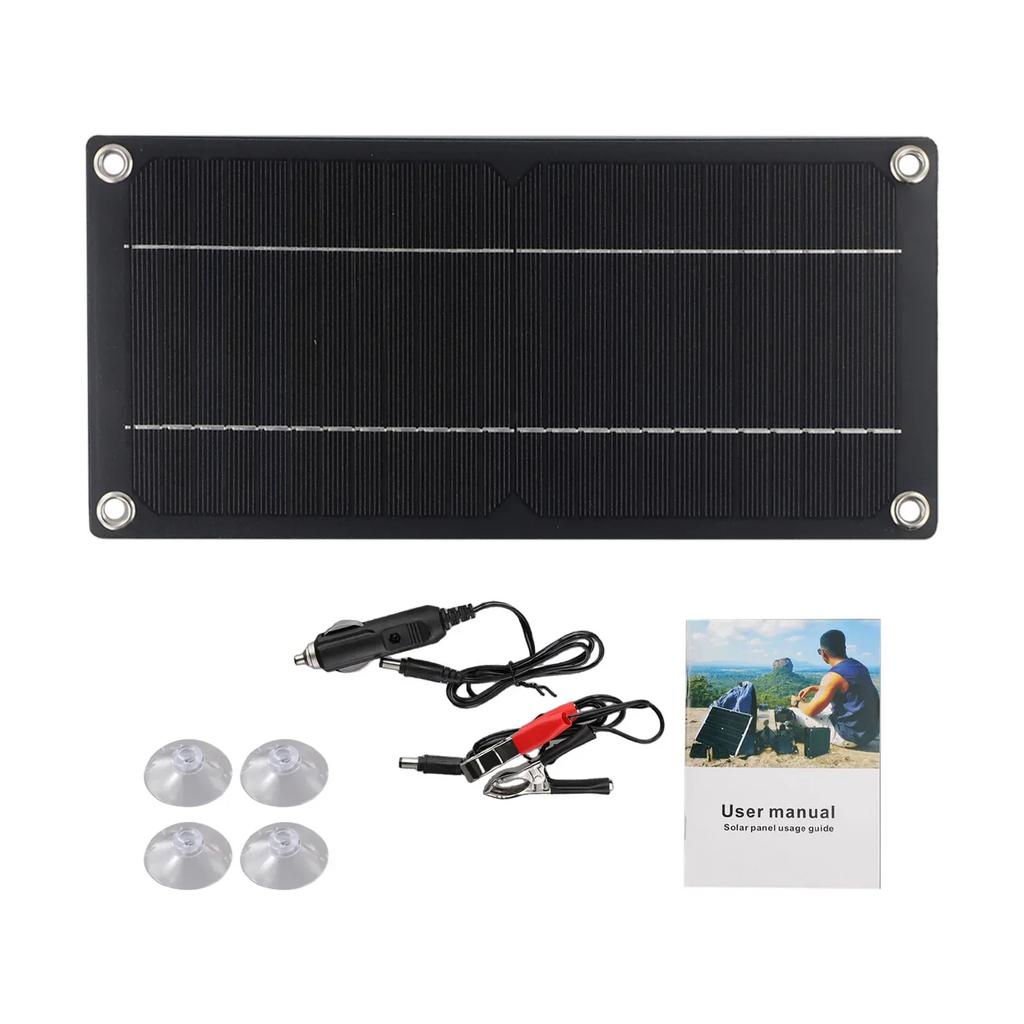 60W Solar Panel Kit 12V Trickle Battery Charger With Single Chip Waterproof Solar Panel Charging For Car Van Caravan