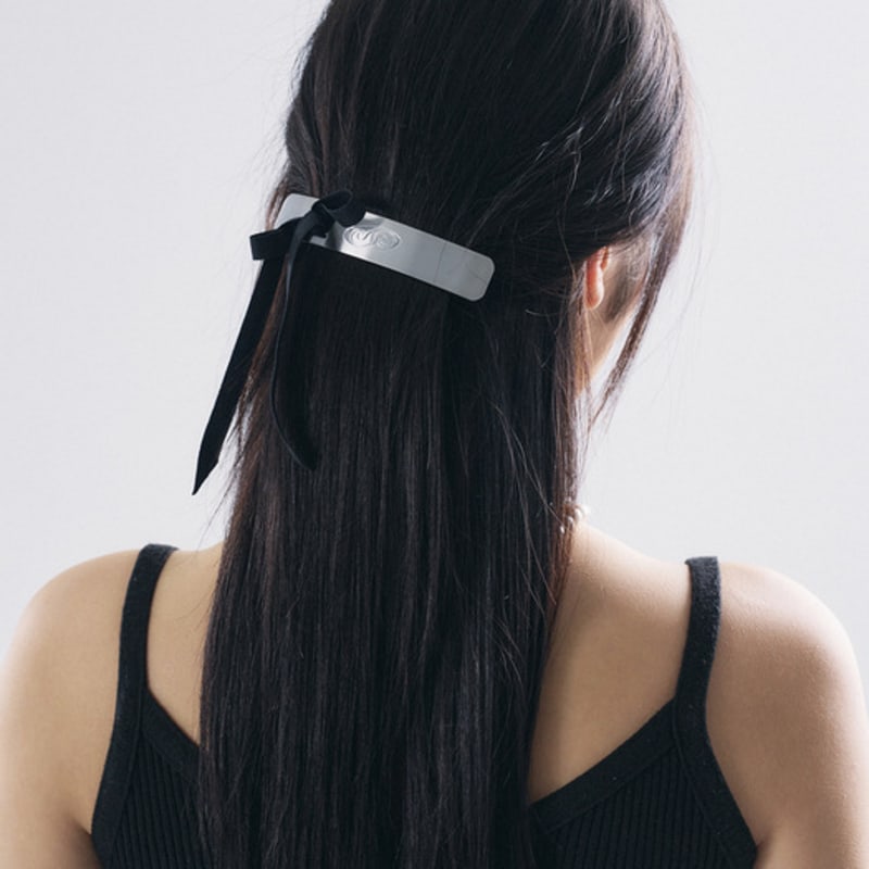 SENTIMENTS NO.440 [SILVER] RIBBON KONT XL HAIR pin