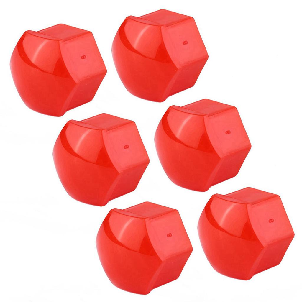 20pcs 19mm Car Wheel Nut Caps Auto Hub Screw Cover Bolt Rims Exterior Protection (Red)