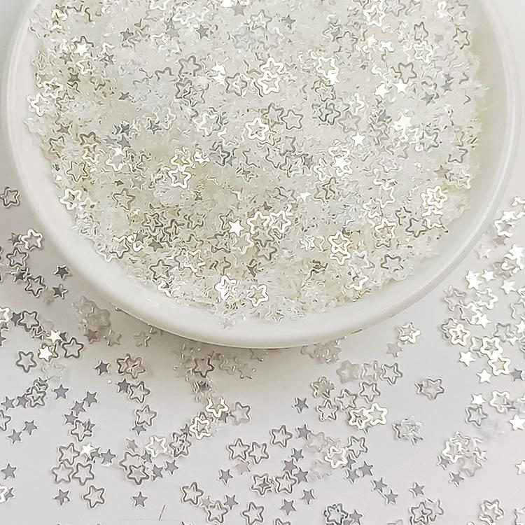Irregular High-Flash Silver Crystal Sequin Jewelry DIY Accessories