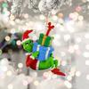 Christmas Pendant Creative Shape Adorable Appearance Lanyard Design Wide Application Easy To Hang Grinch Character Xmas Tree Hanging Decoration