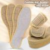 10pcs Summer Grass Mat Insole Deodorizing Insole Pads Breathable Anti-Odor Sweat Absorbing Wear-resistant Cool Summer Insoles