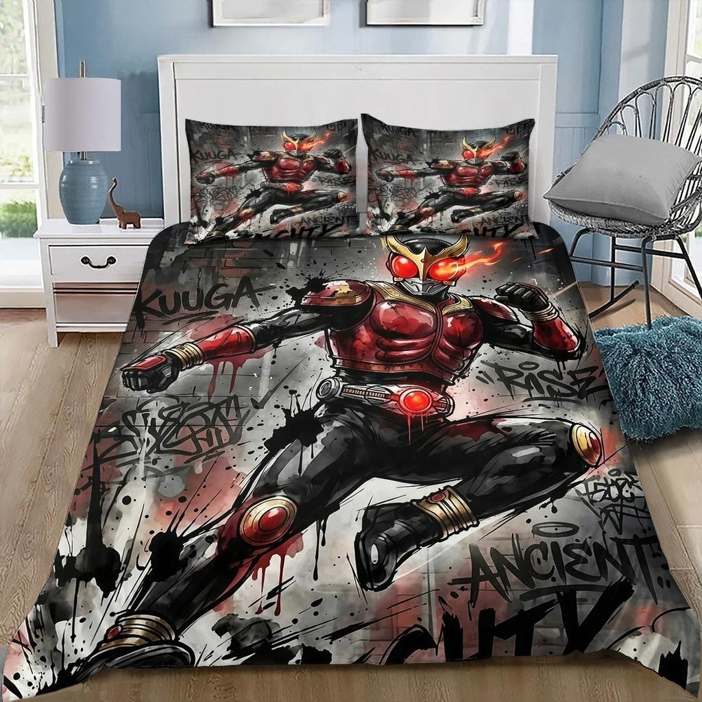 Kamen Rider Geats Set Biancheria da Letto Singolo Twin Full Queen King Size Set Letto Adulto Bambino Camera da Letto Copripiumino Set Lenzuolo 3D Anime Set Lenzuolo