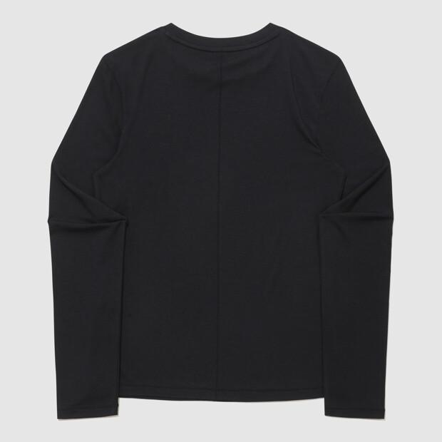 LECOQ Women'S Slim Fit Modal Long Sleeve T-Shirt - Black Qr122Orl11