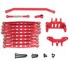 Aluminum alloy chassis rod rod fixed seat steering rod servo arm set for MN128 86 G500 remote control car accessories