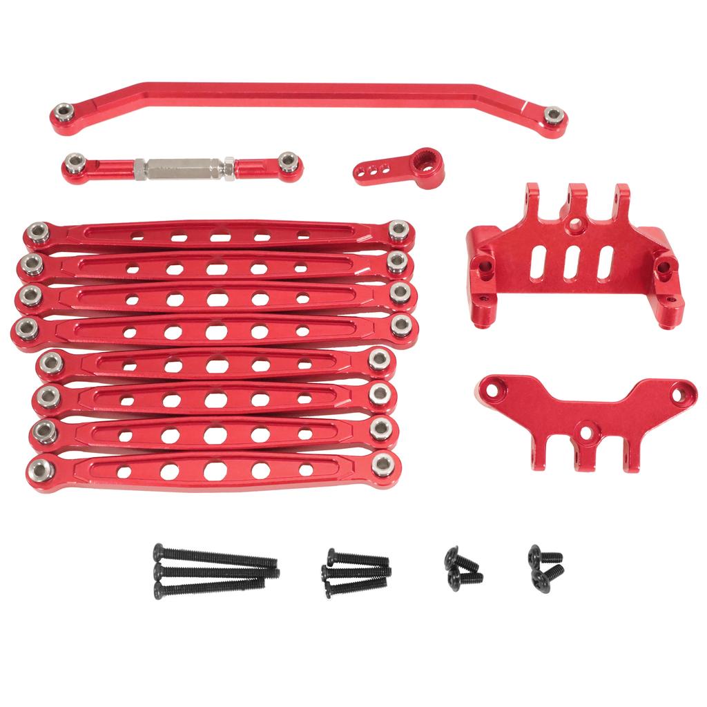Aluminum alloy chassis rod rod fixed seat steering rod servo arm set for MN128 86 G500 remote control car accessories
