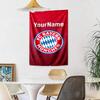 Bayern Munich Custom Your Name Wall Decor Tapestry Art For Pet Memorial Birthdaywedding Party Backdrop Family Gift