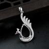 925 Sterling Silver Teardrop Pendant - Phoenix DIY Amber Turquoise Necklace Setting